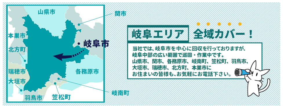 岐阜県　岐阜エリアの地図