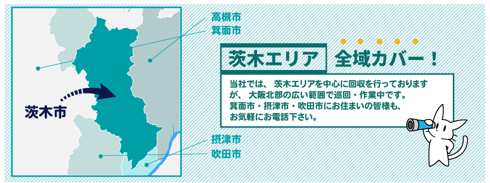大阪府 茨木エリアの地図