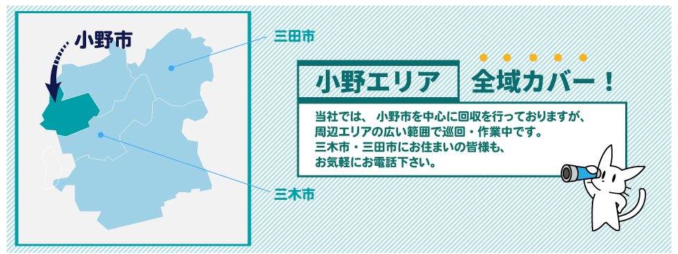 兵庫県小野エリアの地図