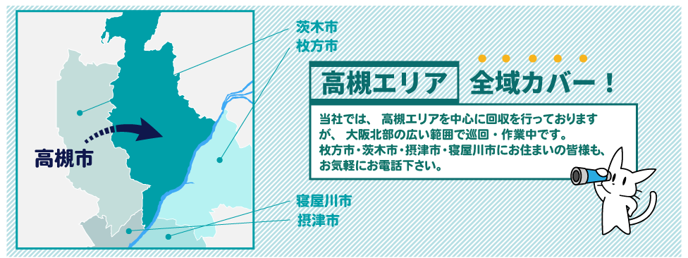 大阪府　高槻エリアの地図