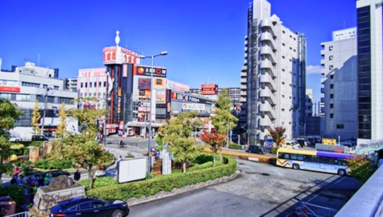 大阪府八尾エリアの街並み